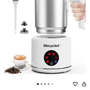 Large electric milk frother and steamer